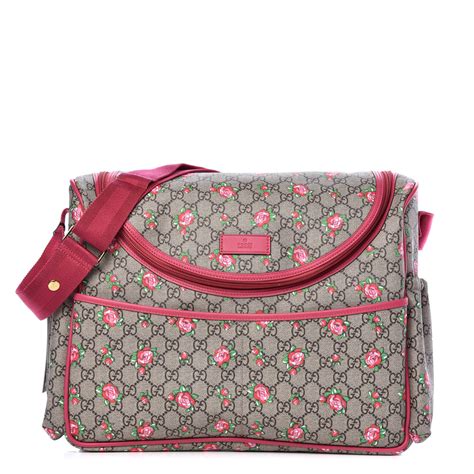 gucci rosebud diaper bag|gucci diaper bag for less.